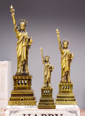 世界知名地标建筑摆件大全u金属模型埃菲尔铁塔大本钟模型生日礼