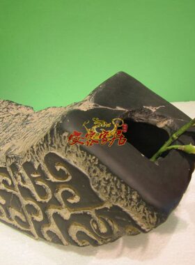 树脂工艺摆设格插弯花瓶摆件家居装饰品装饰品中式复古玉花民族风