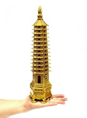 纯铜文昌塔十三h层摆件9层办公室书桌13层书房客厅桌面装饰工艺品