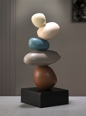 沛纳丽时来运转书房桌面摆件办公室玄关J客厅电视柜装饰品乔迁礼