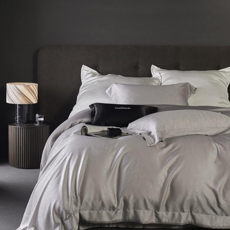 xKW高端意式总裁风100S天丝四件套夏季凉爽被套丝滑亲肤百搭双人 - 图2