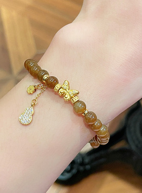 和田玉糖玉手串6mm珠径