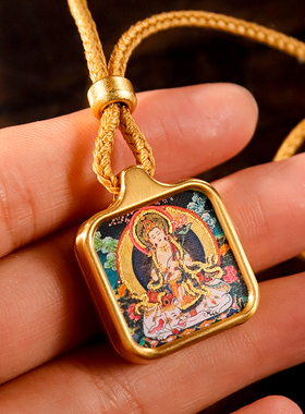 随身小唐卡普贤菩萨属龙扎基拉姆