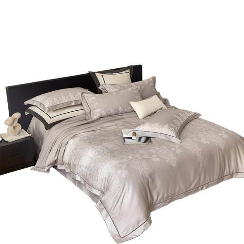 新款轻奢天丝棉磨毛四件套亲肤丝滑印花床品秋冬柔软高端床上用品 - 图3