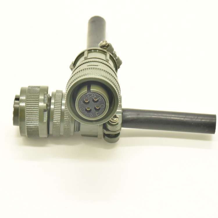 5015系列防水连接器直头MS3106A14S-2S弯头插头MS3108A14S-2S - 图0