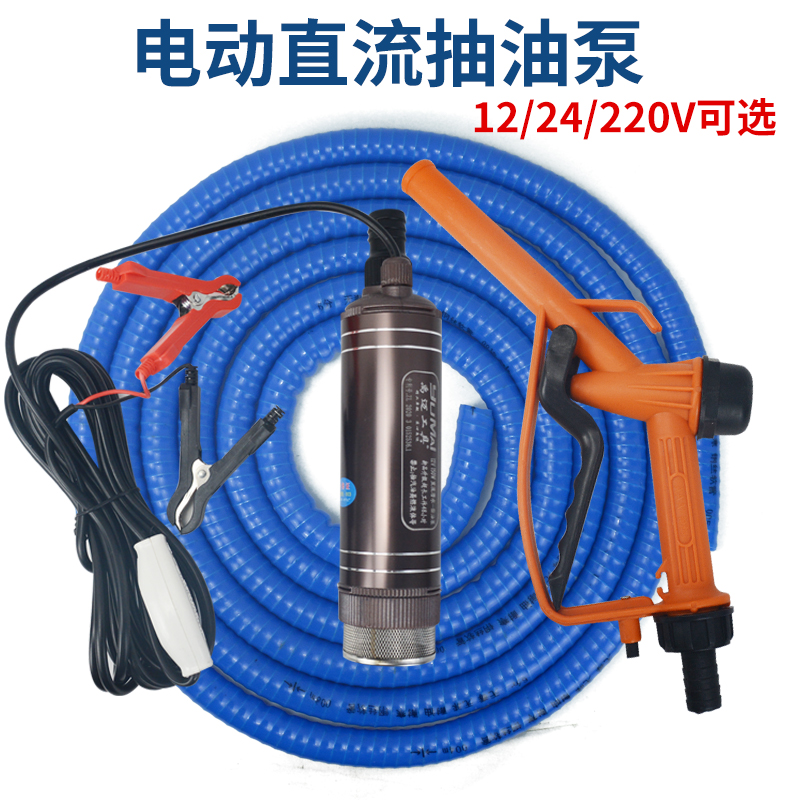 电动抽油泵 柴油泵1o2V24伏电动潜水泵 自吸水泵潜水电动抽油泵 - 图1