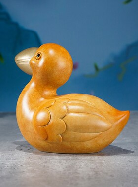 黄铜摆件《醍醐灌顶(鹈鹕)》铜工艺G品家居玄关客厅装饰创意礼物