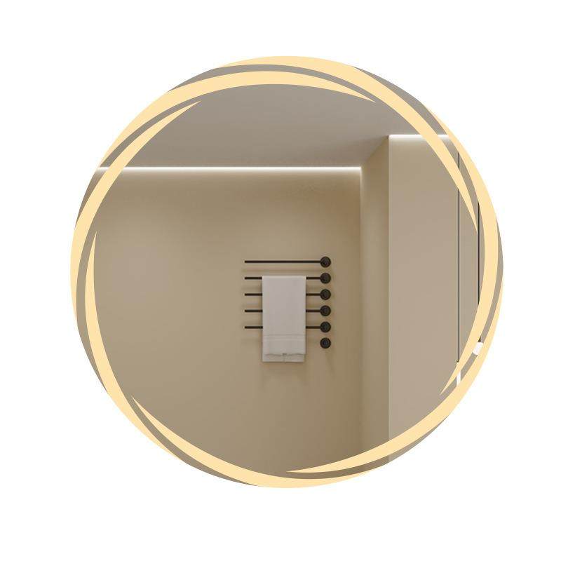 圆形智能镜卫生间高清感应除雾led带灯浴室镜镜挂墙触控化妆镜子,淘宝优惠券,粉丝福利购,淘宝优惠卷