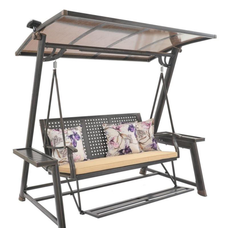 秋千户外庭院铝合金休闲花园阳台室外防雨椅子吊椅家用摇摇椅院子 - 图3