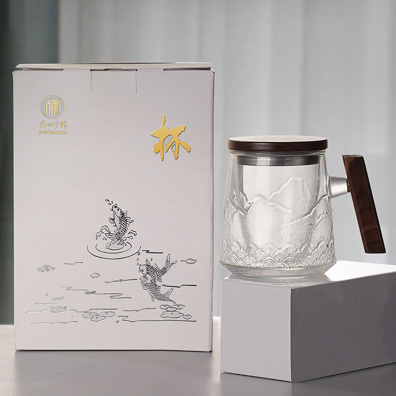 个人专用男士茶水分离泡茶杯办公室水杯大容量茶道杯单人玻璃杯子,淘宝优惠券,粉丝福利购,淘宝优惠卷