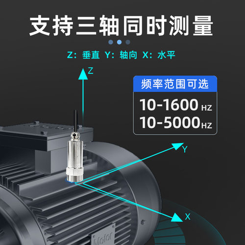 HK-RS485三轴振动及温度传感器一体化电机风机矿用三轴震动监测 - 图2