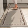 Kitchen floor mats are non-slip and oil-proof, wipeable and wash-free carpets, household E door entrance mats, waterproof special floor mats, no need to clean them.