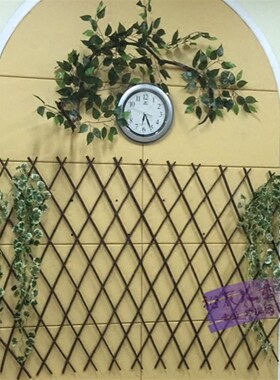 墙面装饰篱笆伸缩木栅栏网格花架田园风壁饰学校教室背景墙布置