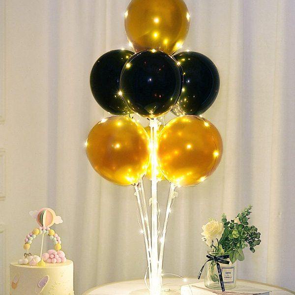 发光桌飘儿童派对用品生日气球周岁场景布置店铺开业装饰摆件支架,淘宝优惠券,粉丝福利购,淘宝优惠卷