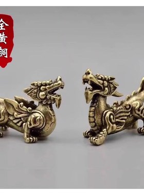 貔貅摆件公母一对招财只进不出办公室书桌国风茶宠X同事创意朋友