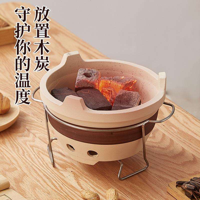 冬日围聚围炉煮茶碳火炉烤奶茶罐整套专用茶壶冬季可明火干烧陶罐 - 图1