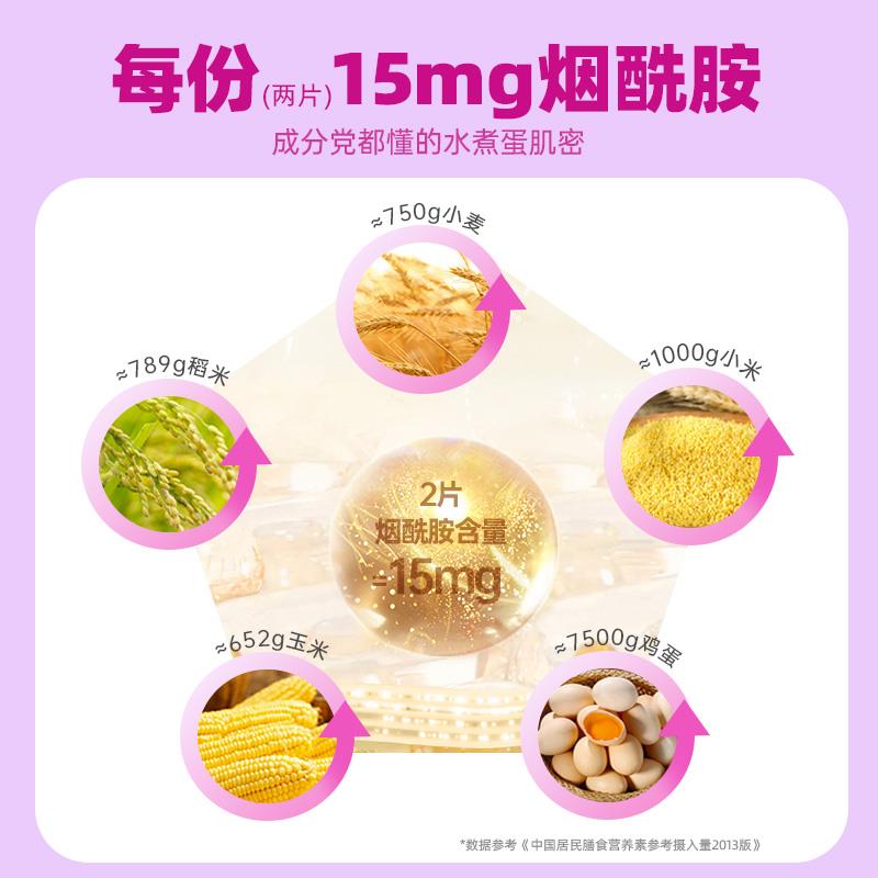 黄金搭档维生素C维生素E烟酰胺咀嚼片男女维C维E葡萄籽提取物正品 - 图1