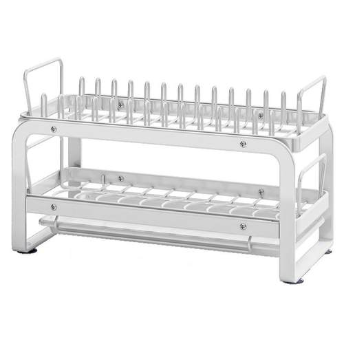 升级厨房橱柜抽拉式碗碟置物架抽屉碗盘收纳架盘子沥水架放碗架 - 图3