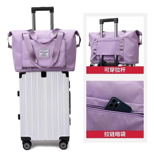 学生住校行李包可套拉杆箱轻便大容量牛津布多功能多W层旅游收纳 - 图2
