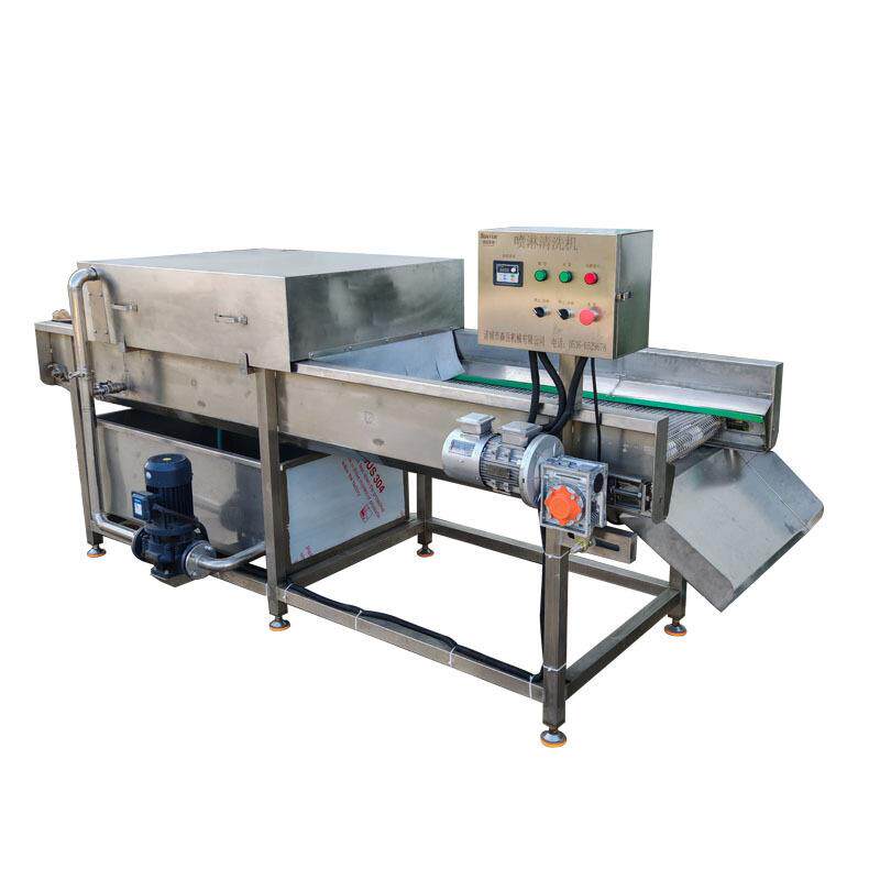 商用全自动小香葱清洗机芹菜高压喷淋洗菜机韭菜大姜清洗机去泥沙 - 图3