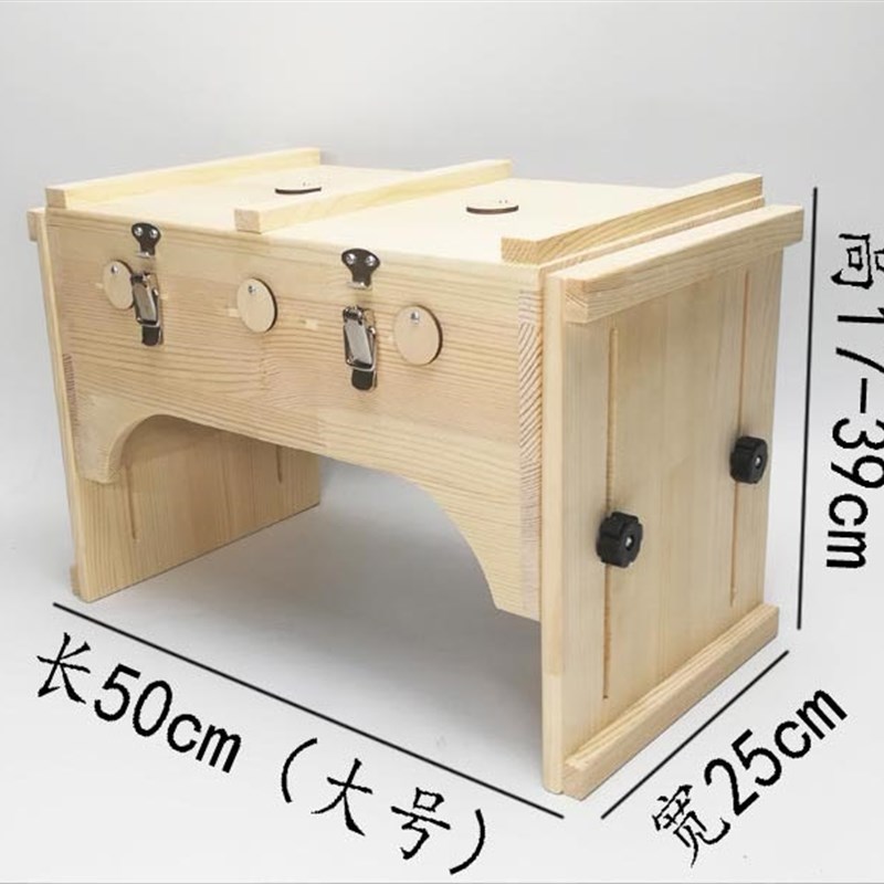 多部位全身灸木制艾灸盒家用随身灸木盒艾条盒艾灸U箱膝盖腰腹背 - 图0