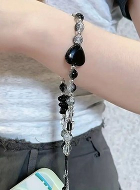 黑草莓熊爱n手机炼魅力腕带钥匙