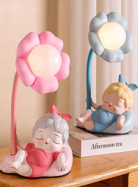 法式小夜灯卧室装饰摆件客厅桌面氛围灯生日送闺蜜女生七夕节礼物