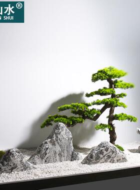 雪浪石切片组合室咨询客服内枯山水泰室造景天然山石假庭院中式外