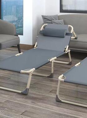 躺椅户外营简易折叠露床陪护床HBG单人办室午睡午公休床