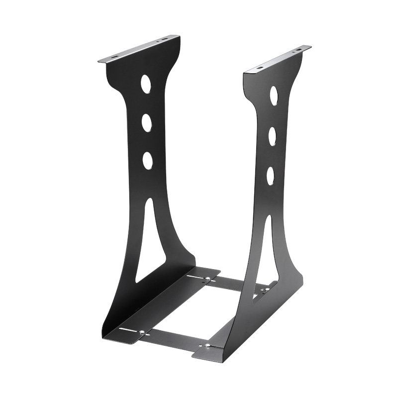 Main rack suspended desk black metal desktop computer chassis bracket main chassis bracket suspended host bracket