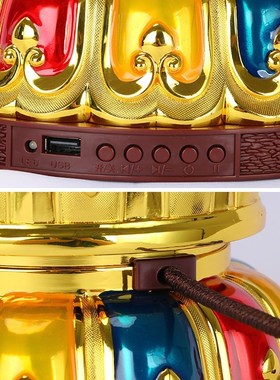 德田电动转轮西藏家用桌面藏族摆件转金轮插电转金筒客厅转金桶