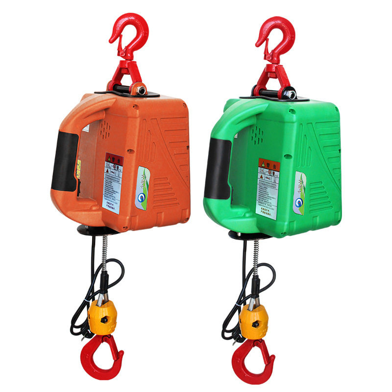 外贸 便携葫芦220v微型家用电动葫芦线控钢丝绳便携式牵引葫芦,淘宝优惠券,粉丝福利购,淘宝优惠卷