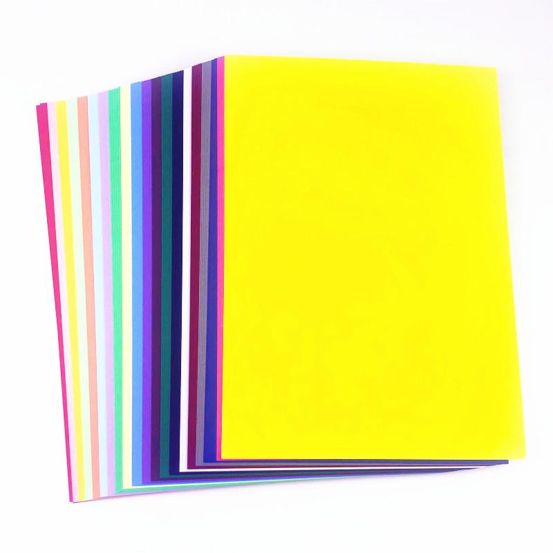 Colorful hard thickened a4 cardboard colored paper handmade extra large a4 kindergarten students and children 230g hard cardboard new product