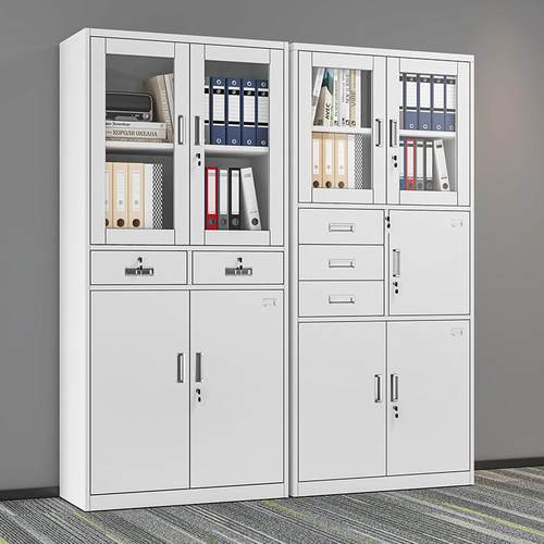 新款铁HG-1皮文资料柜档案柜多柜层财件务柜凭证书柜储物柜 - 图0