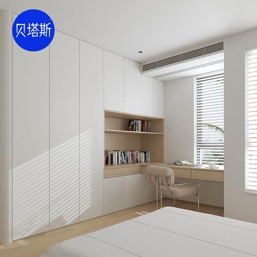 福人板全屋定制现简约多功代能ISN柜衣柜精定做ENF级实木芯体 - 图0