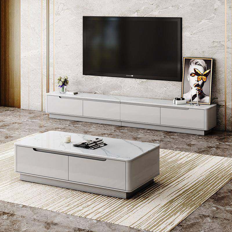 地全实意式轻奢岩板电视柜茶几组合客厅小LKHJARY1户型现代网红木,淘宝优惠券,粉丝福利购,淘宝优惠卷