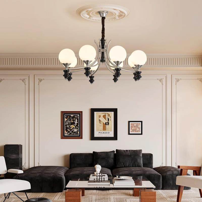 法式372中木古卧客厅吊灯护眼魔豆风餐厅灯美式复古实主书房灯,淘宝优惠券,粉丝福利购,淘宝优惠卷