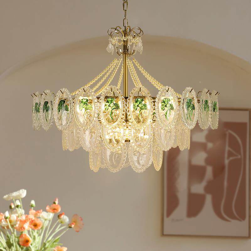 法式灯轻客厅灯奶油大风复5古温吊馨珍珠卧室灯水奢晶玻璃护眼厅,淘宝优惠券,粉丝福利购,淘宝优惠卷