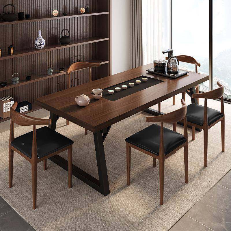 新一中茶桌椅组合嵌入式仿石茶盘体实式木色茶桌茶几办公室无品牌,淘宝优惠券,粉丝福利购,淘宝优惠卷