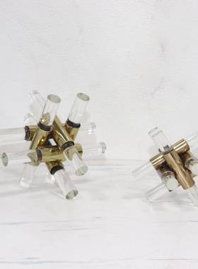 轻奢水桌面创意件样板关间玄客摆bj00029厅办公室电视柜家居晶装