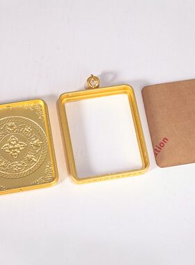 盒子赠挂件合金八吉祥藏嘎乌盒送挂绳唐卡款式金色吊坠银色古铜