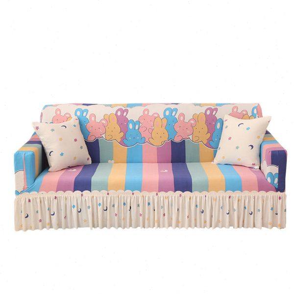 【AB版双拼】裙边沙发套全包全盖沙发罩弹力罩布艺沙发巾通用,淘宝优惠券,粉丝福利购,淘宝优惠卷