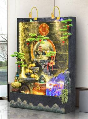 中送式司假山水幕墙流水屏风隔断景观客庭厅tb-75332院公开业礼装