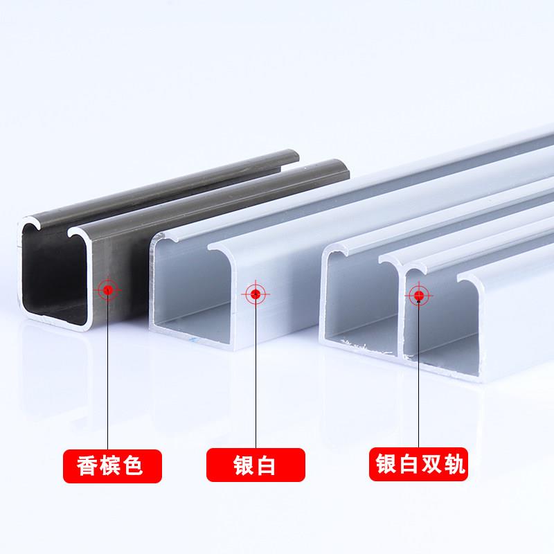 新品吊轮双轨道衣j柜吊轮实木衣柜木门折叠拉门滑轨滑轮滑道移门 - 图2