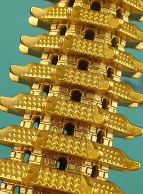 铜125八卦文昌塔摆件书黄房桌面装塔九饰层十三层文昌铜塔