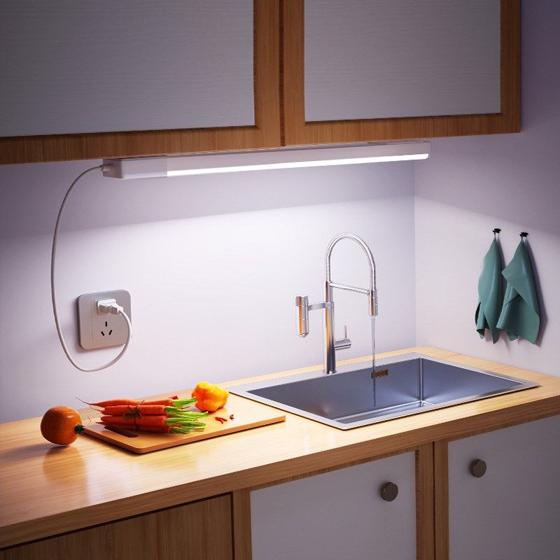 语音遥控led灯管直插电式墙壁长条灯卧室厨房免安装超亮照明灯条,淘宝优惠券,粉丝福利购,淘宝优惠卷