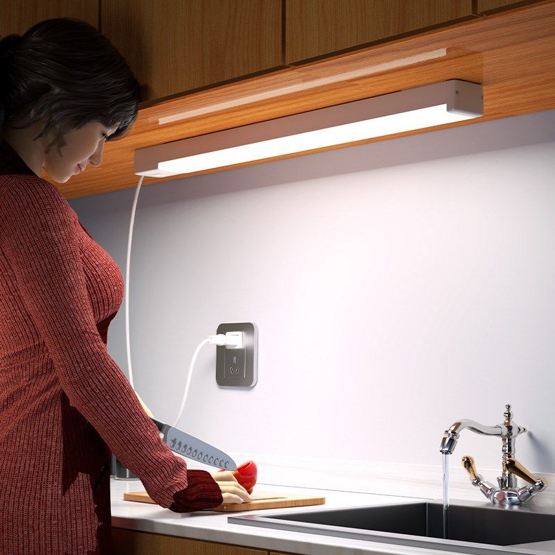 语音遥控led灯管直插电式墙壁长条灯卧室厨房免安装超亮照明灯条,淘宝优惠券,粉丝福利购,淘宝优惠卷