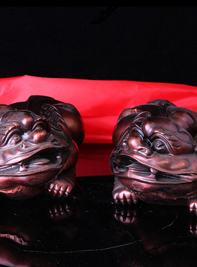 铜貔貅摆a件趴貔貅客厅家居工艺装饰摆设皮丘开业礼品