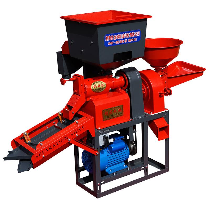 碾米机家用小型大米去虫处理稻谷脱壳剥谷机粉碎打米去石机振动筛 - 图3