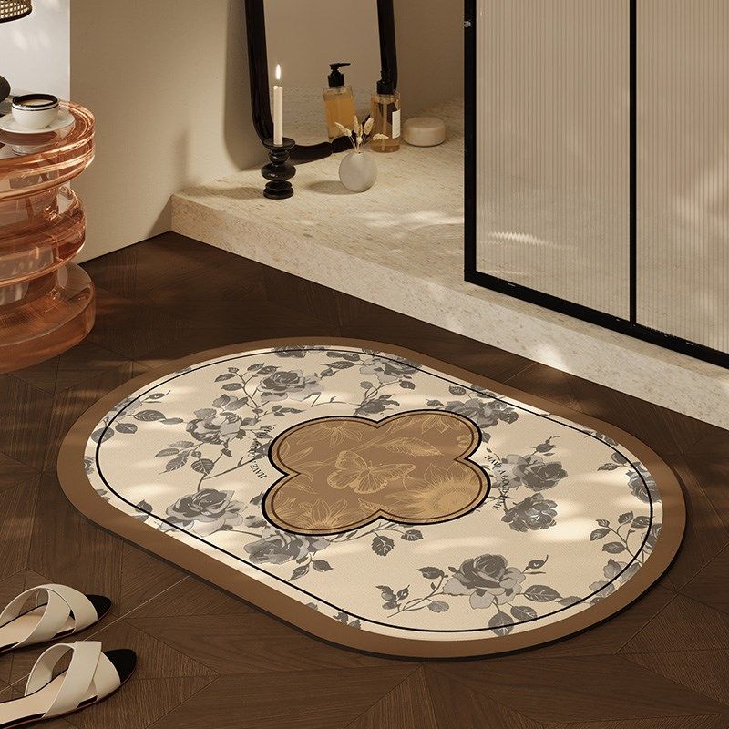 硅藻泥吸水浴室地垫卫生间门口洗手间厕所地毯进门入户防滑脚垫子,淘宝优惠券,粉丝福利购,淘宝优惠卷